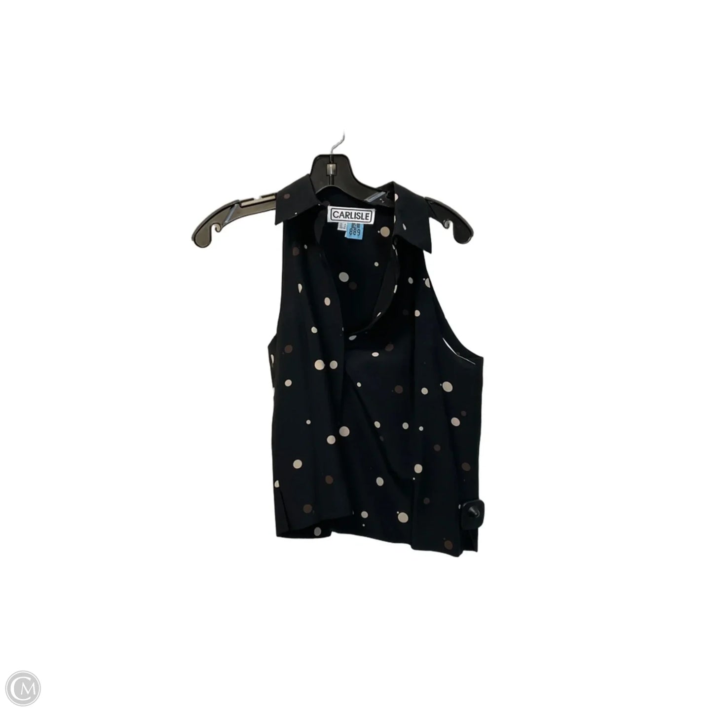 Top Sleeveless By Carlisle In Black, Size: S