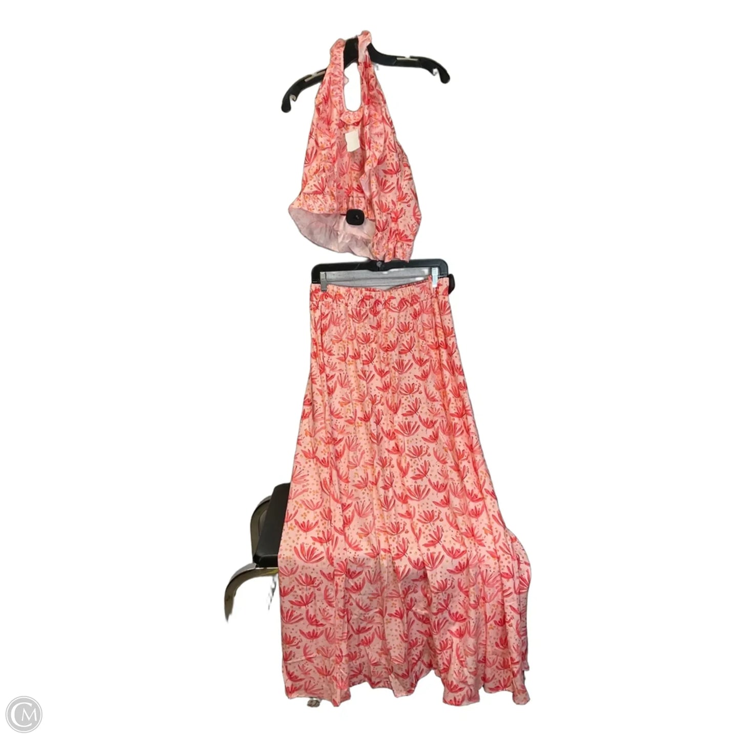 Skirt Set 2pc By Clothes Mentor In Pink, Size: Xl