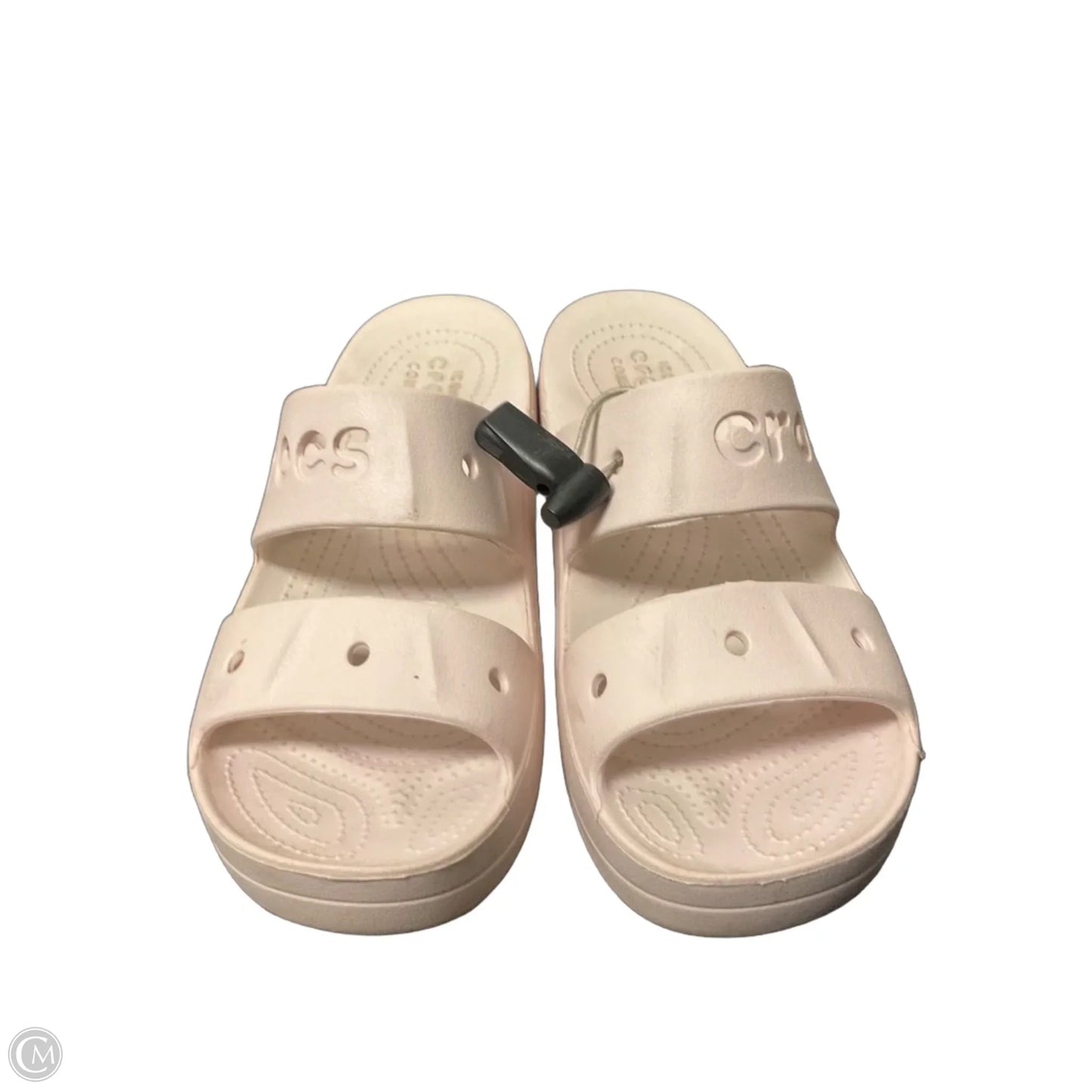 Sandals Flats By Crocs In Purple, Size: 10