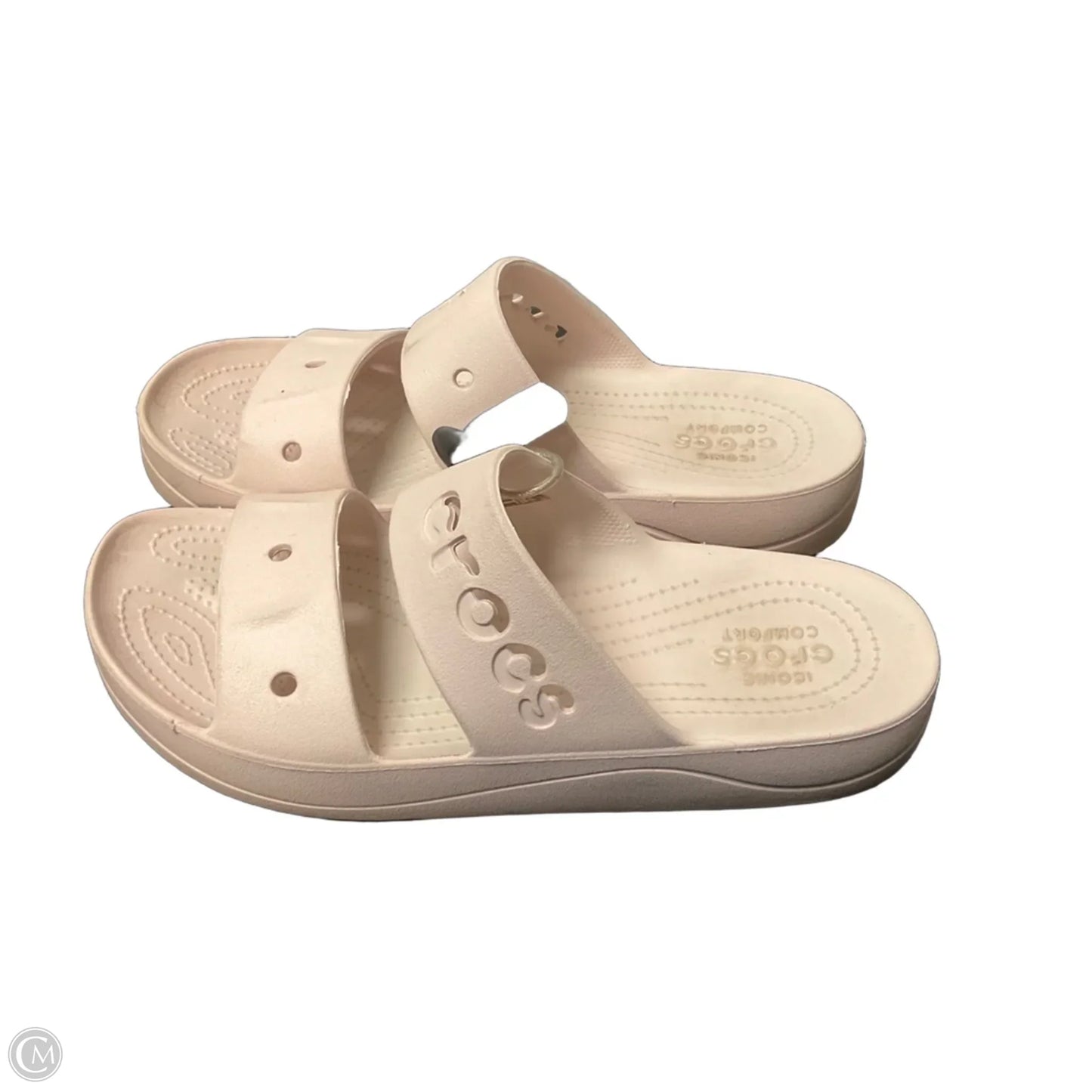 Sandals Flats By Crocs In Purple, Size: 10