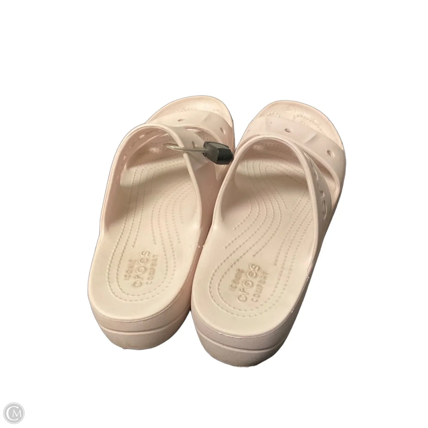 Sandals Flats By Crocs In Purple, Size: 10