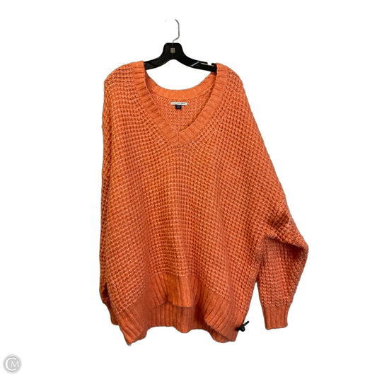 Sweater By American Eagle In Orange, Size: Xl