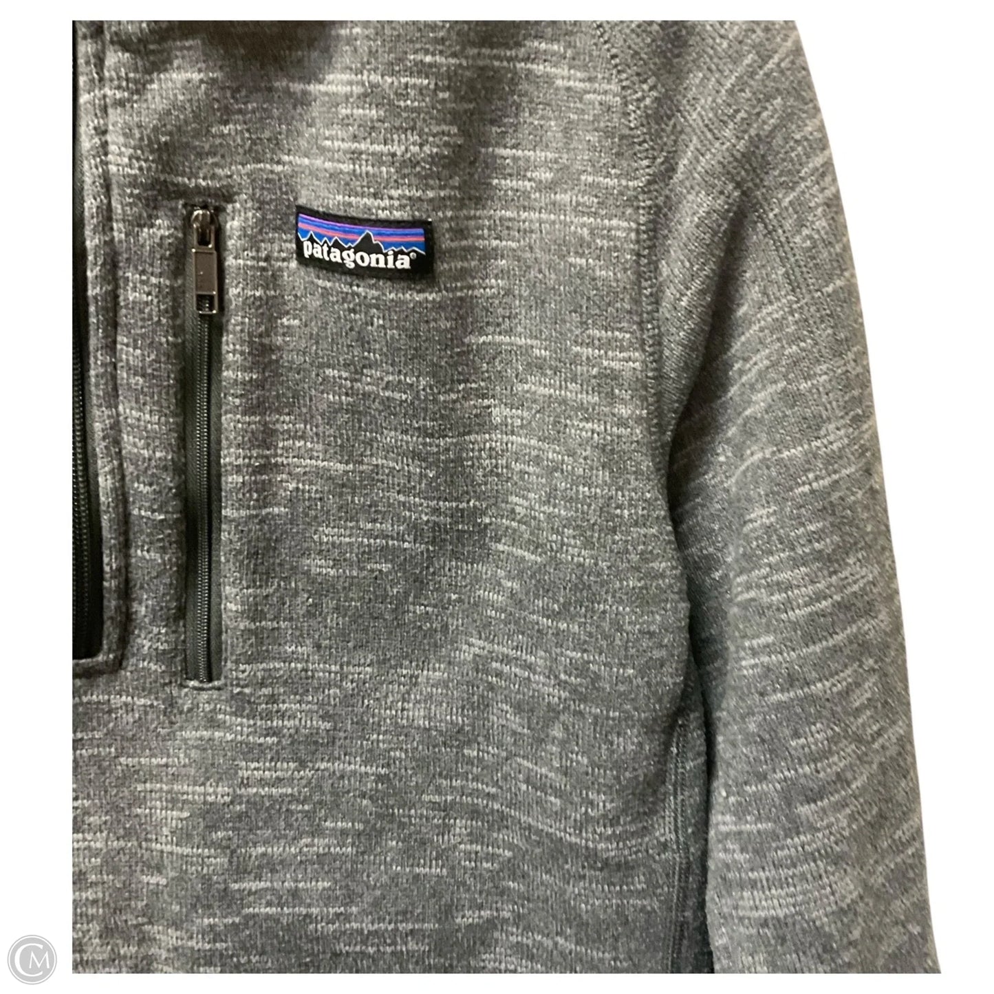 Jacket Fleece By Patagonia In Grey, Size: S