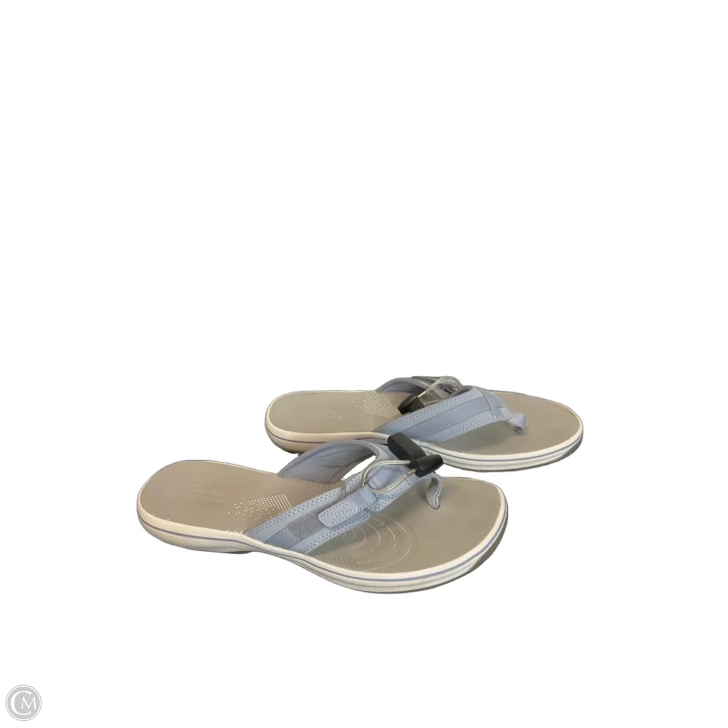 Sandals Flip Flops By Clarks In Purple, Size: 10