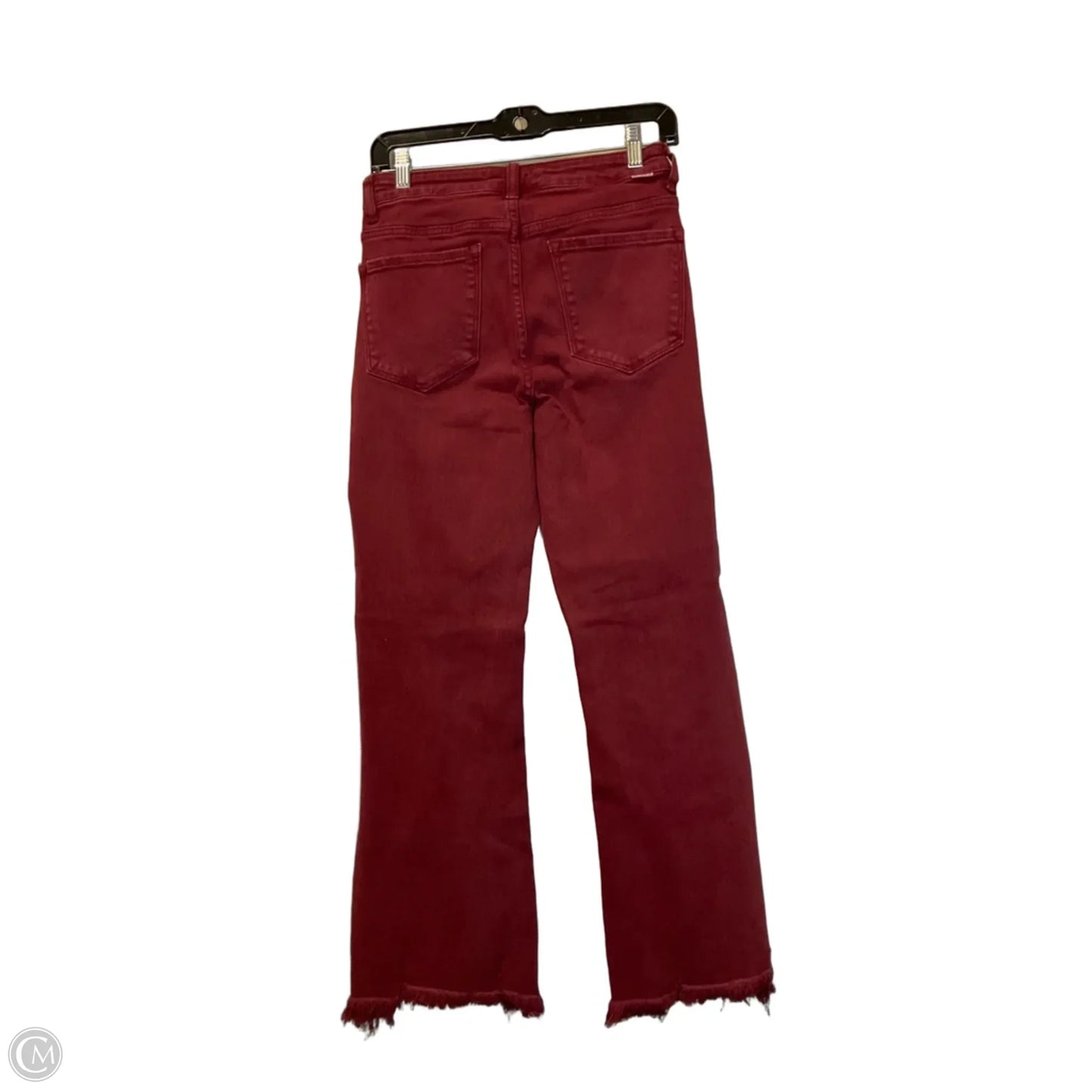 Jeans Straight By Risen In Red Denim, Size: 4