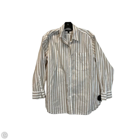 Top Long Sleeve By Banana Republic In Striped Pattern, Size: Xs