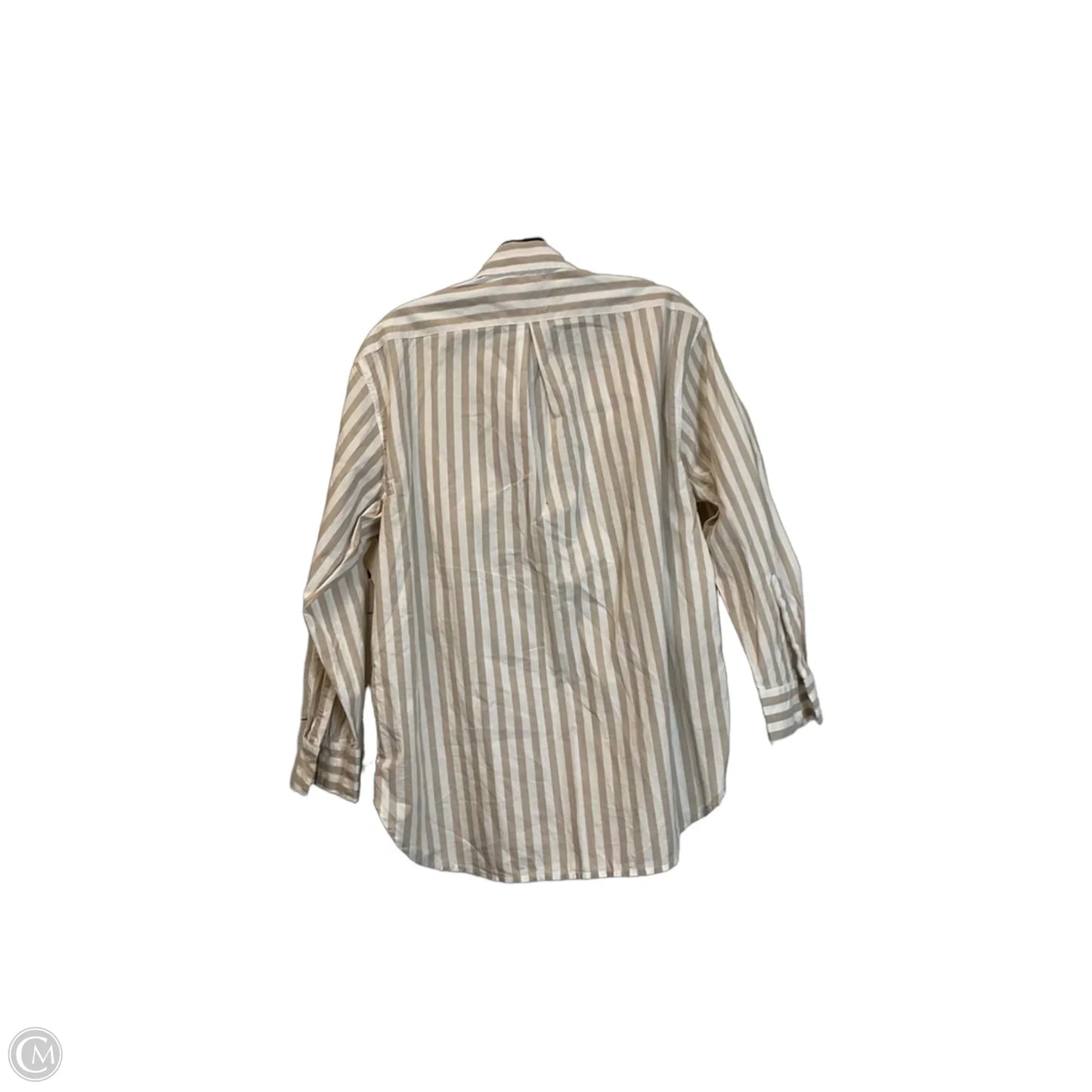 Top Long Sleeve By Banana Republic In Striped Pattern, Size: Xs
