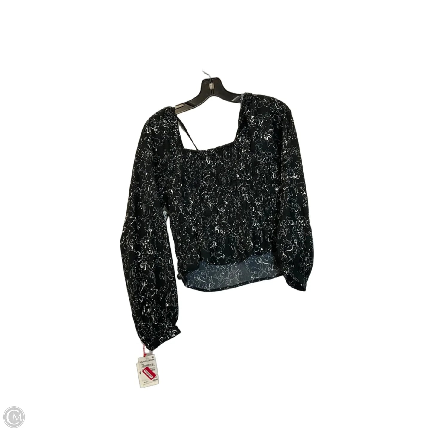 Top Long Sleeve By Open Edit In Black, Size: L
