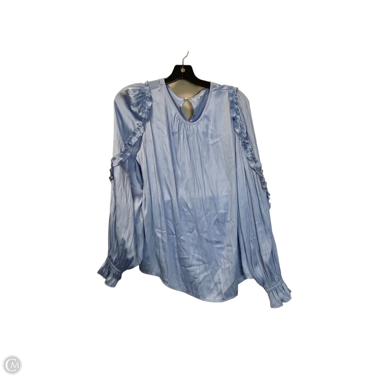 Top Long Sleeve By Loft In Blue, Size: L