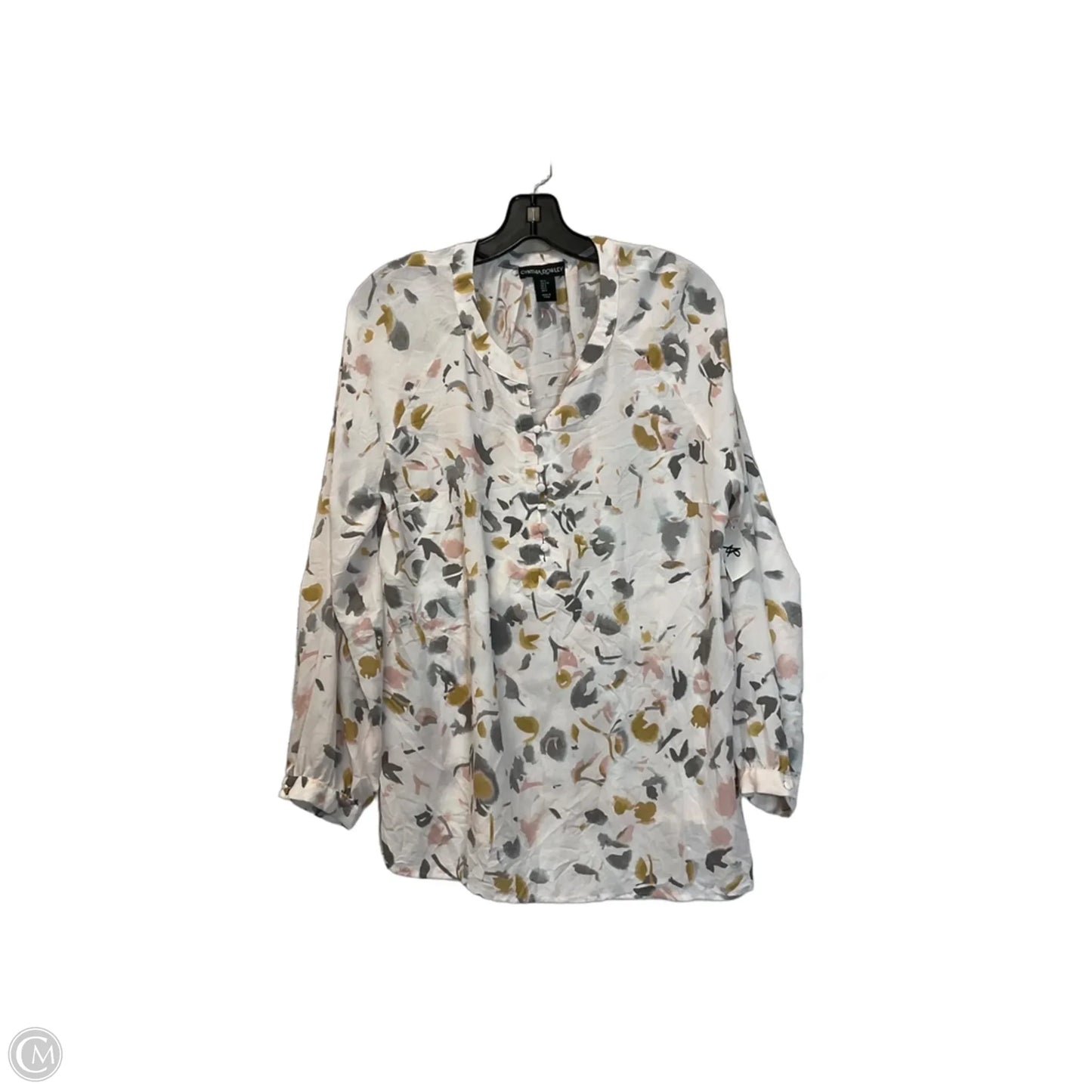 Top Long Sleeve By Cynthia Rowley In Floral Print, Size: L