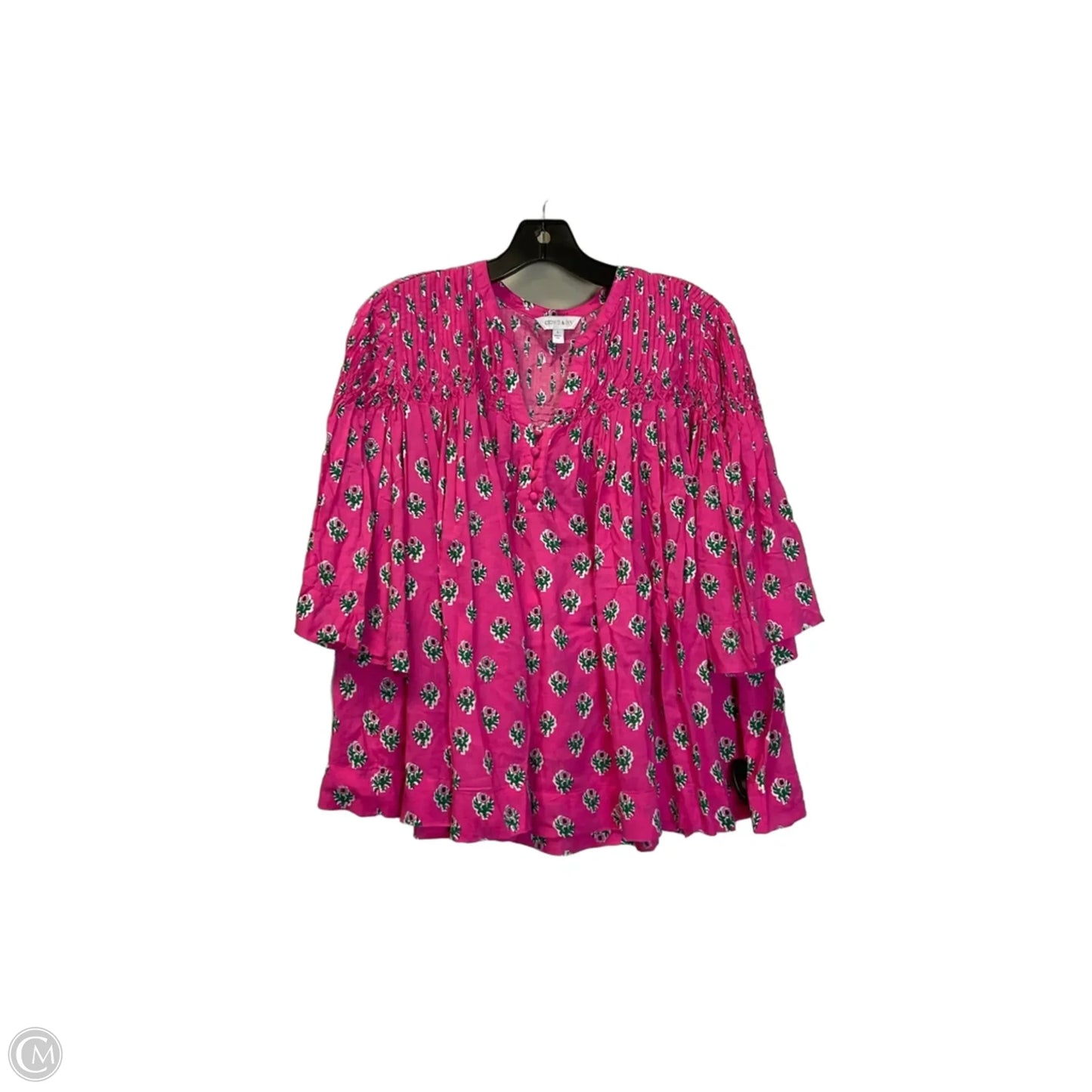 Top Long Sleeve By Crown And Ivy In Pink, Size: L