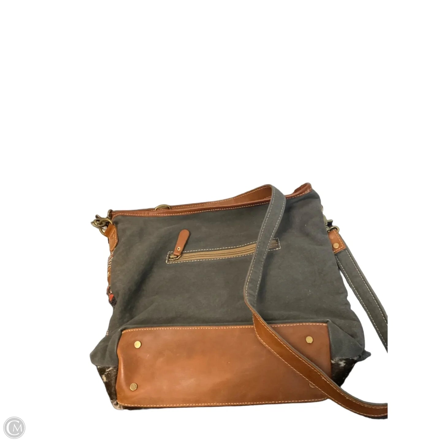 Crossbody Leather By Myra, Size: Medium