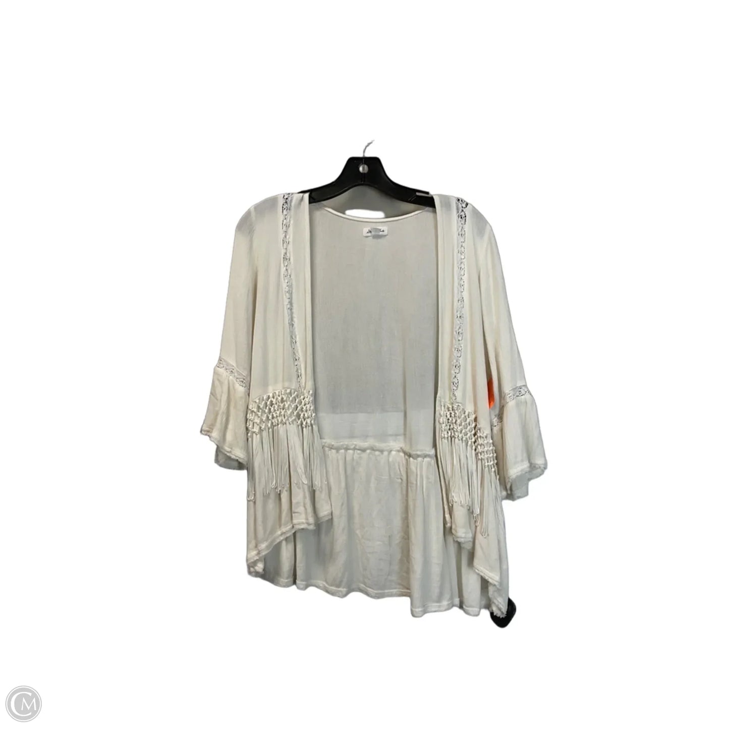 Cardigan By Clothes Mentor In White, Size: S