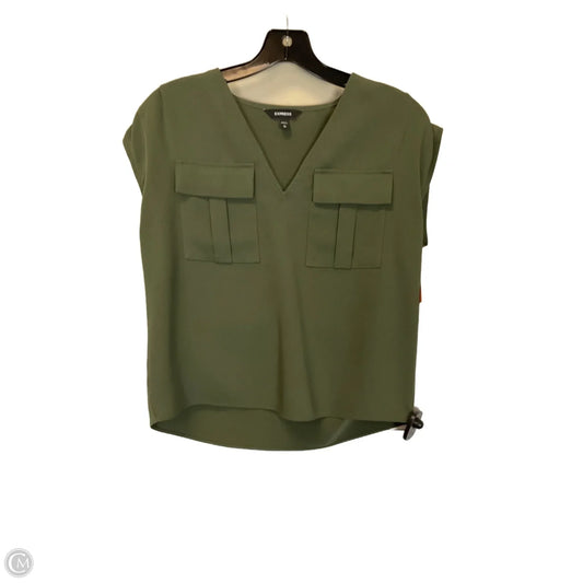 Top Sleeveless By Express In Green, Size: Xs