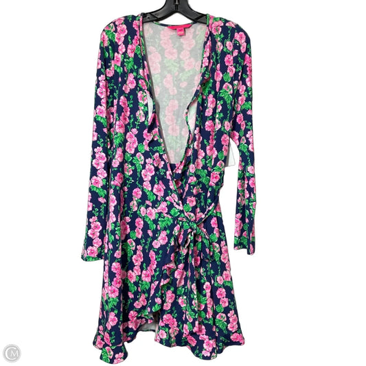 Dress Designer By Lilly Pulitzer In Floral Print, Size: Xl