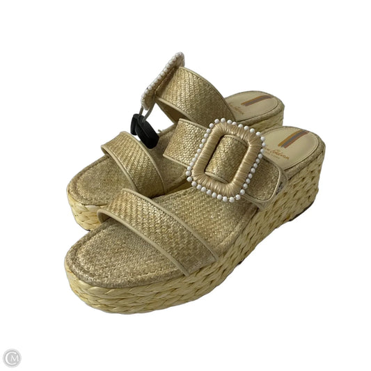 Sandals Heels Wedge By Sam Edelman In Tan, Size: 8.5