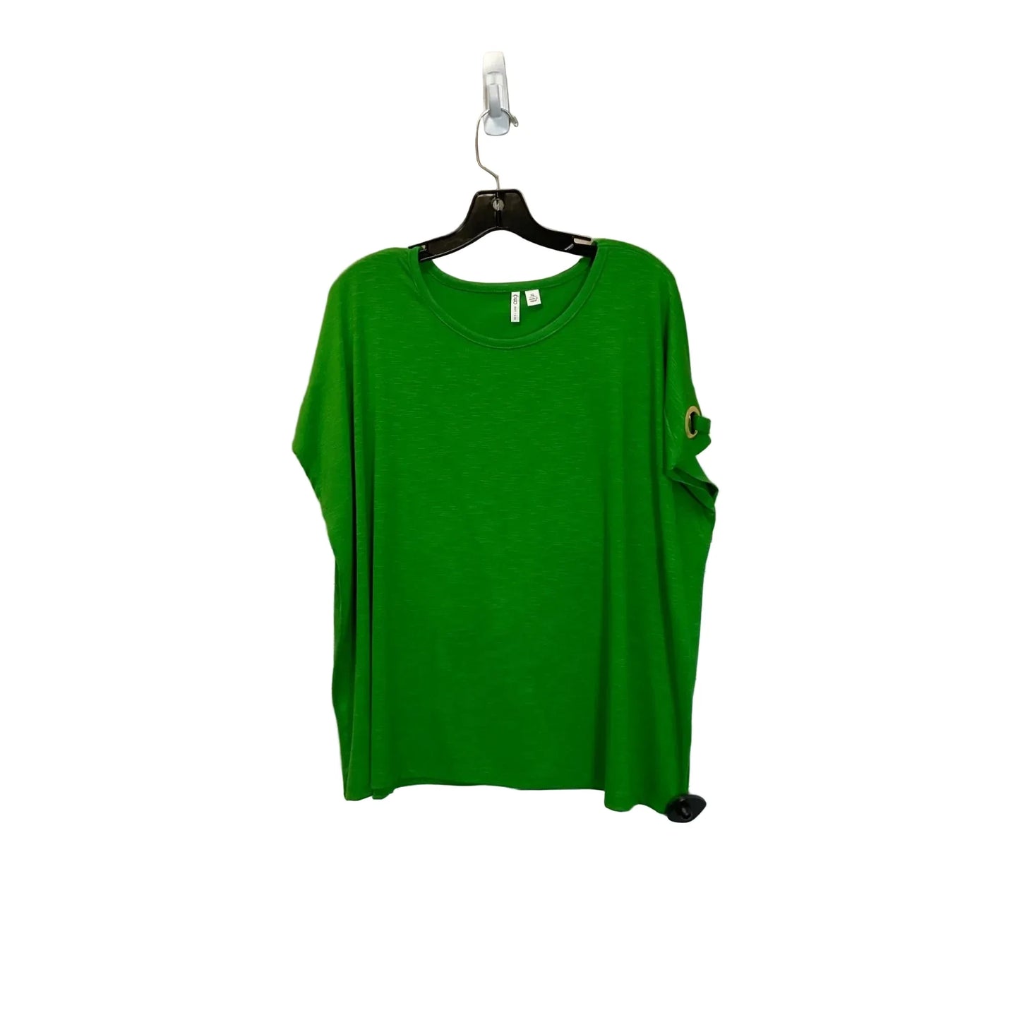 Top Short Sleeve By Cato In Green, Size: Xl