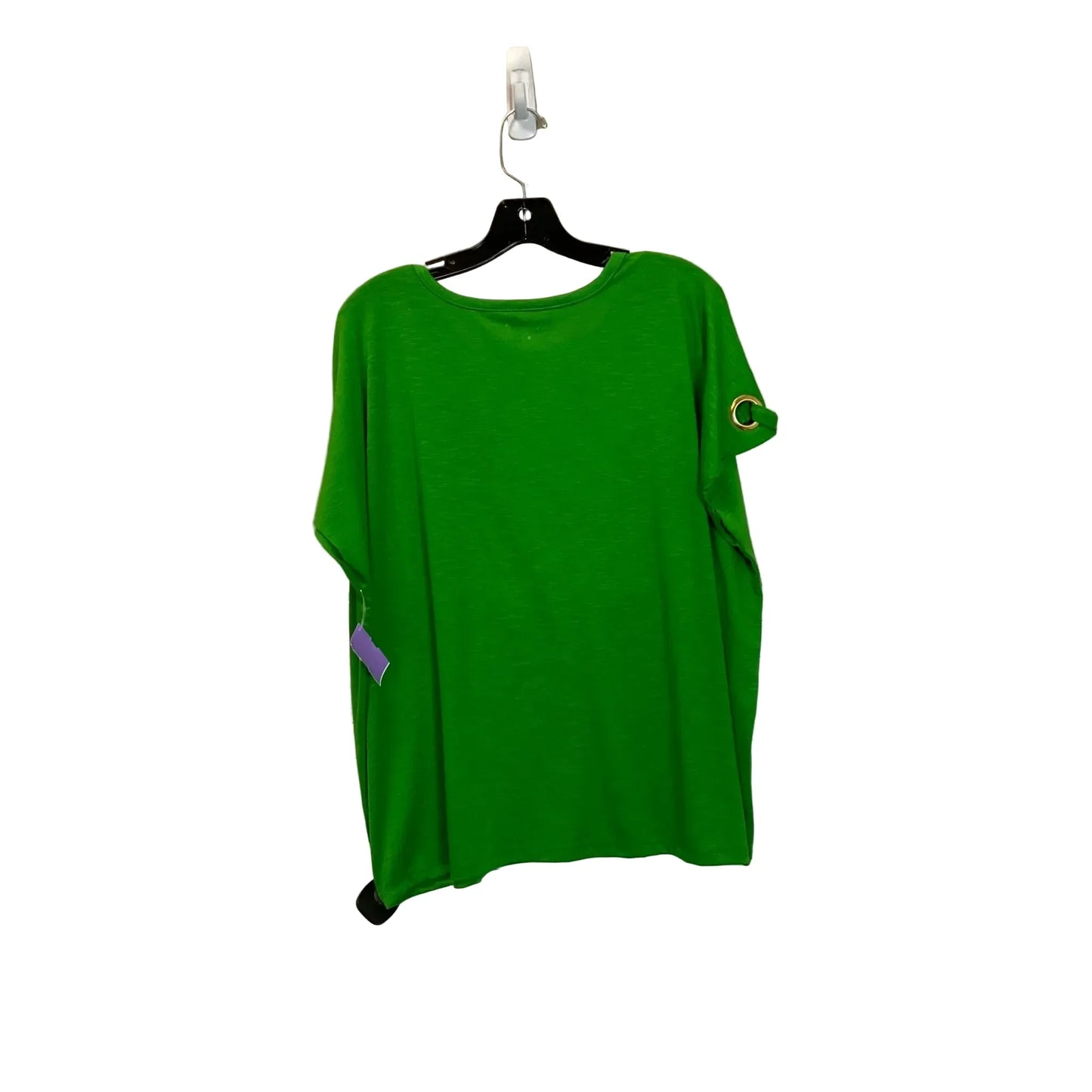Top Short Sleeve By Cato In Green, Size: Xl