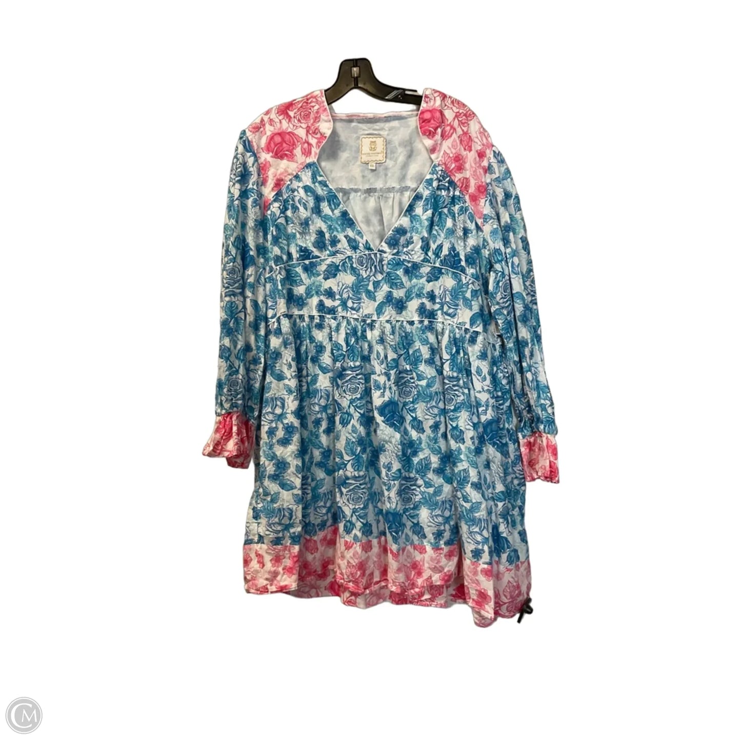 Dress Casual Short By Simply Southern In Blue, Size: Xxl