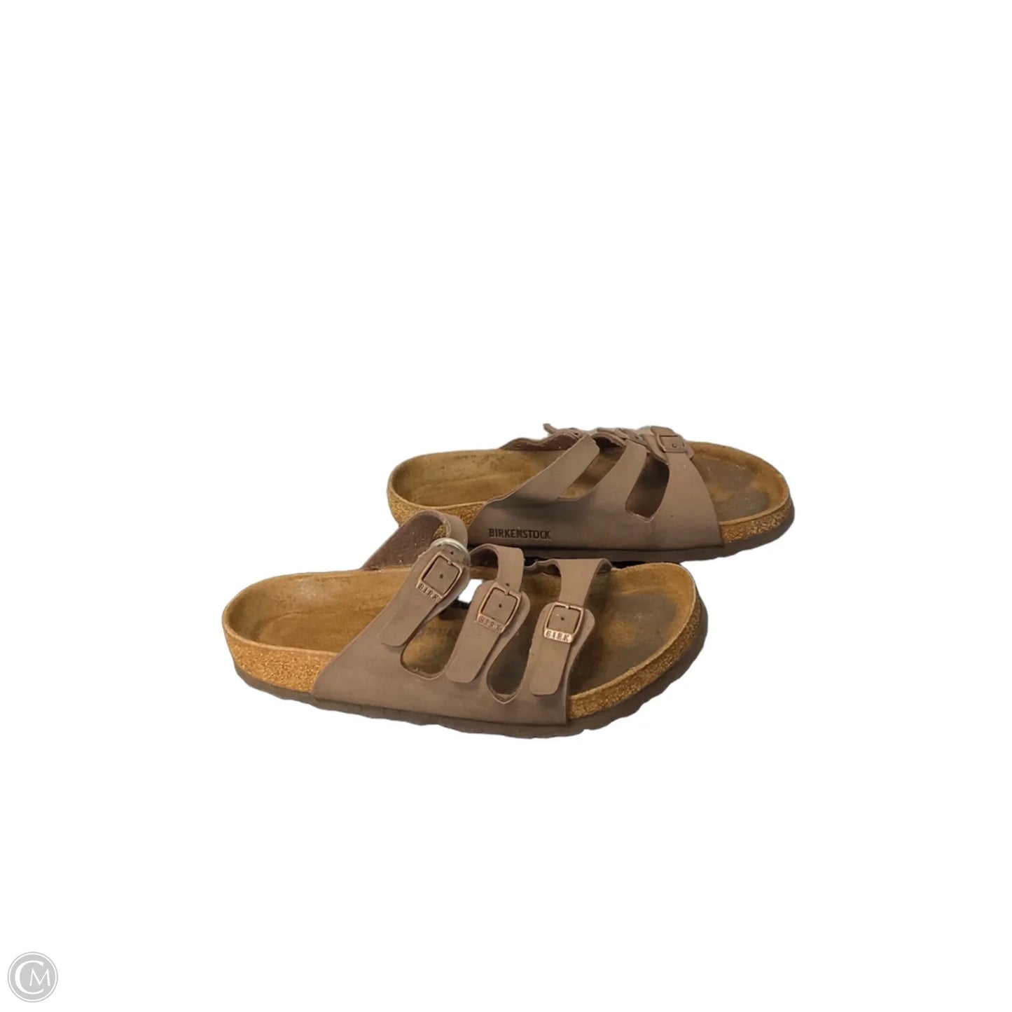 Sandals Flats By Birkenstock In Brown, Size: 8