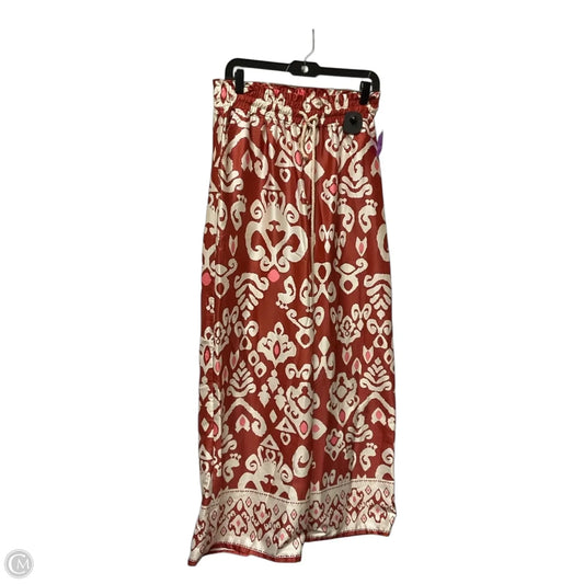 Pants Linen By Umgee In Brown & Cream, Size: M
