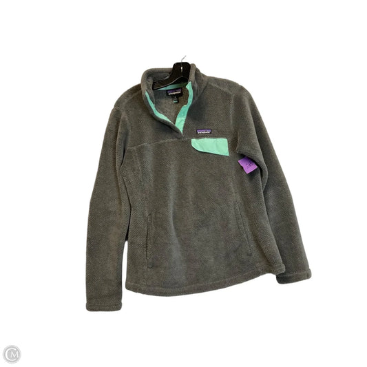 Jacket Fleece By Patagonia In Grey, Size: M