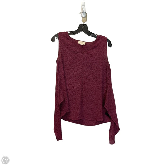 Top Sleeveless By Loft In Maroon, Size: Xs