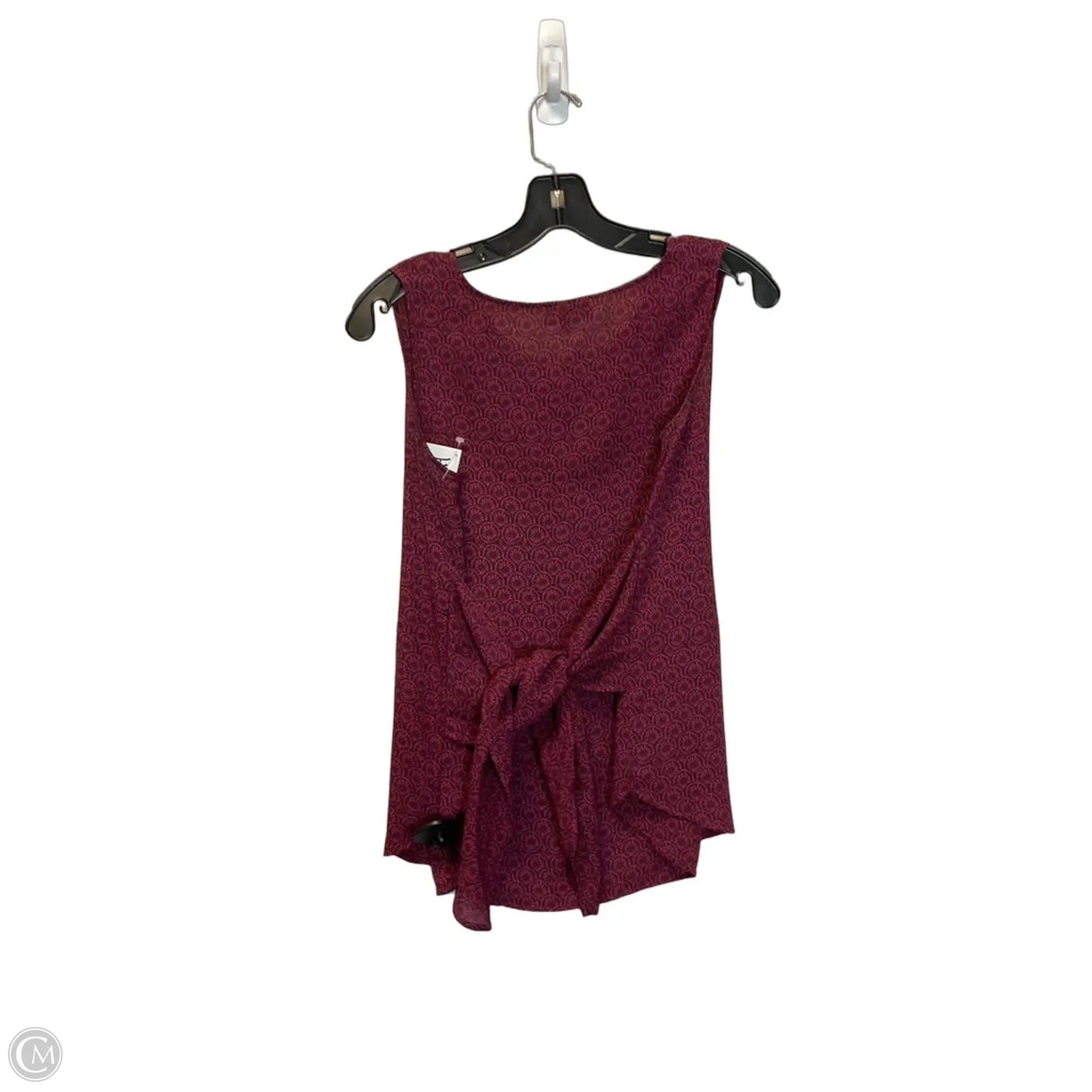 Top Sleeveless By Loft In Maroon, Size: Xs