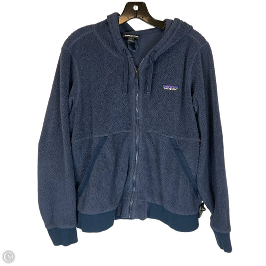 Jacket Faux Fur & Sherpa By Patagonia In Blue, Size: M