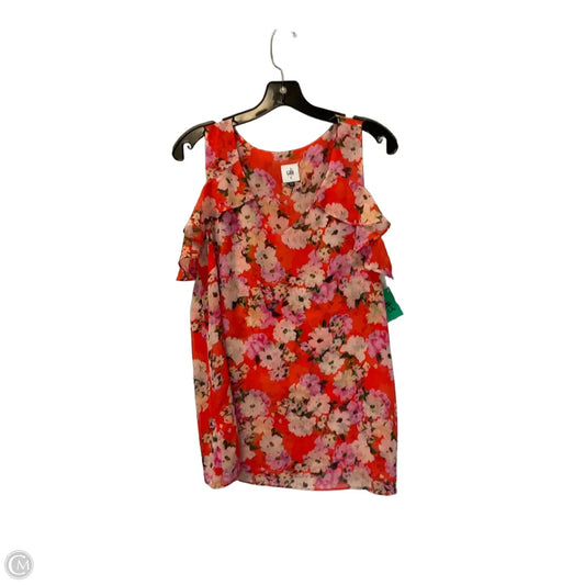 Top Sleeveless By Cabi In Red, Size: M