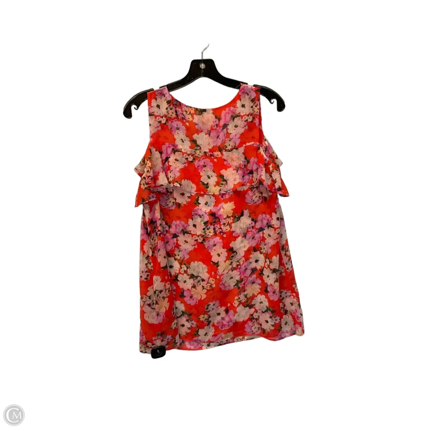 Top Sleeveless By Cabi In Red, Size: M