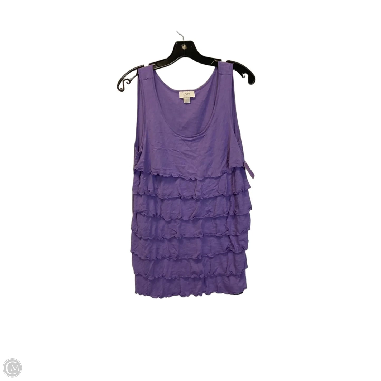 Top Sleeveless By Loft In Purple, Size: S