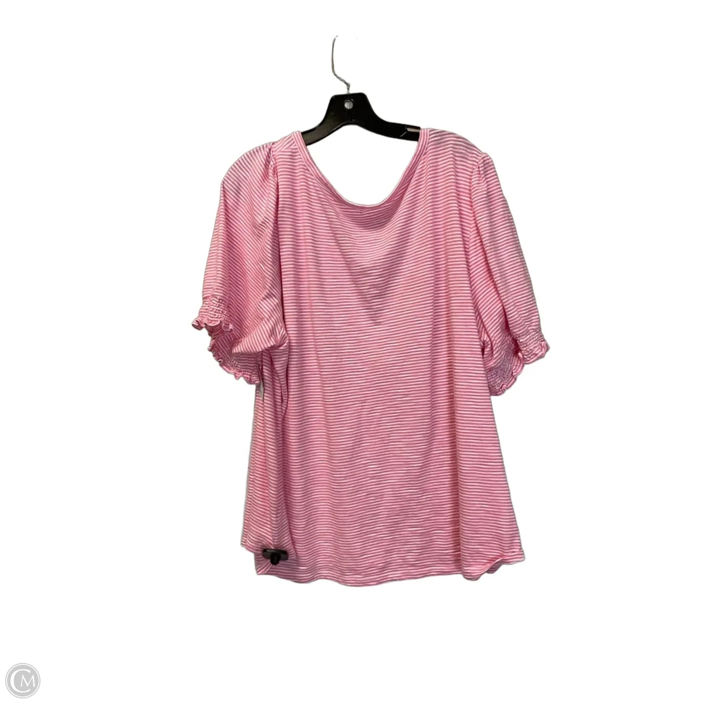 Top Short Sleeve By Talbots In Pink, Size: 3x
