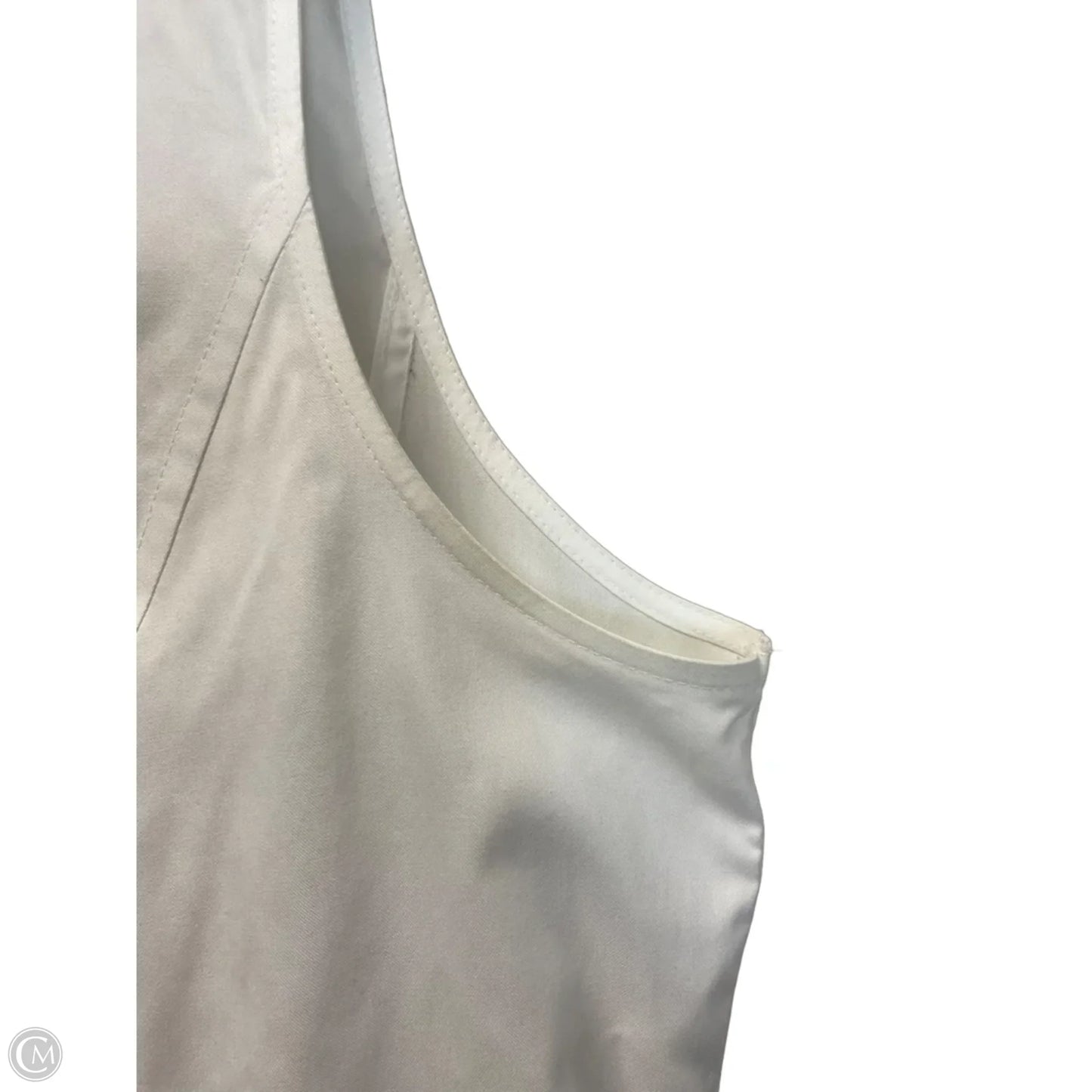 Top Sleeveless By Calvin Klein In White, Size: 14