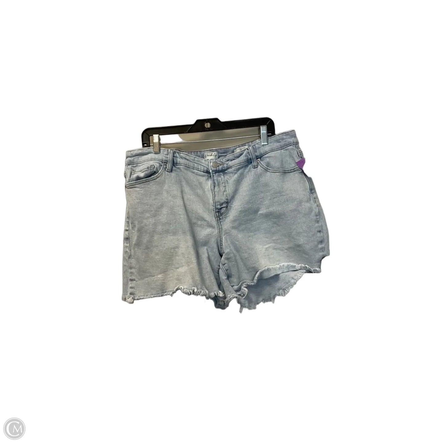 Shorts By Wonderly In Blue Denim, Size: 18