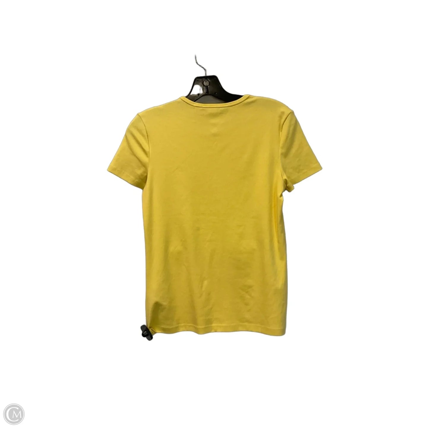 Top Short Sleeve Basic By Lauren By Ralph Lauren In Yellow, Size: Mp
