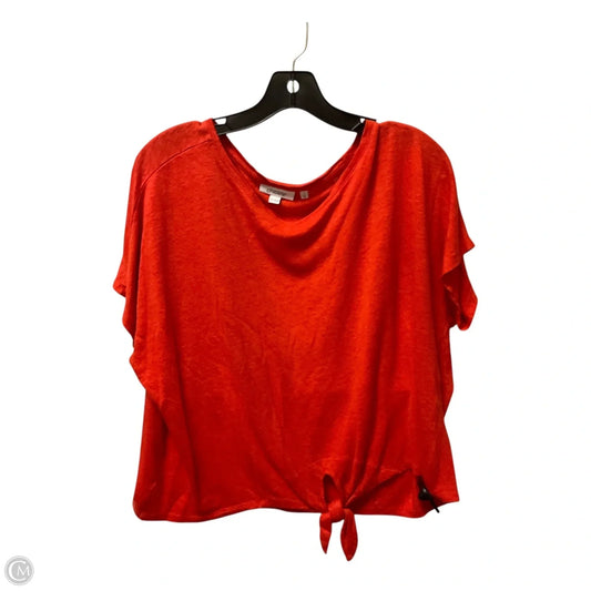 Top Short Sleeve By Chicos In Red, Size: M