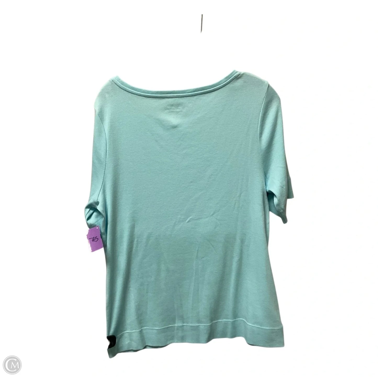 Top Short Sleeve By Chicos In Blue, Size: M