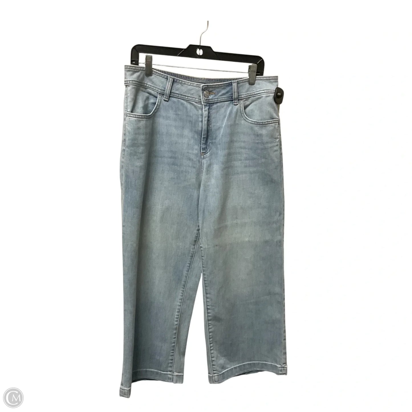 Jeans Cropped By Chicos In Blue Denim, Size: 12