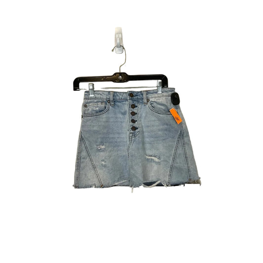 Skirt Mini & Short By We The Free In Blue Denim, Size: 2