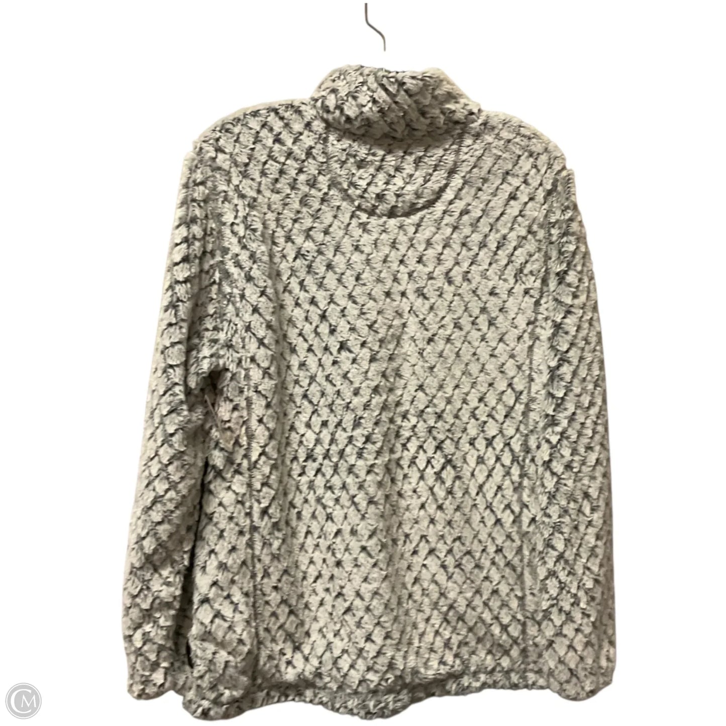 Jacket Fleece By Simply Southern In Grey, Size: S
