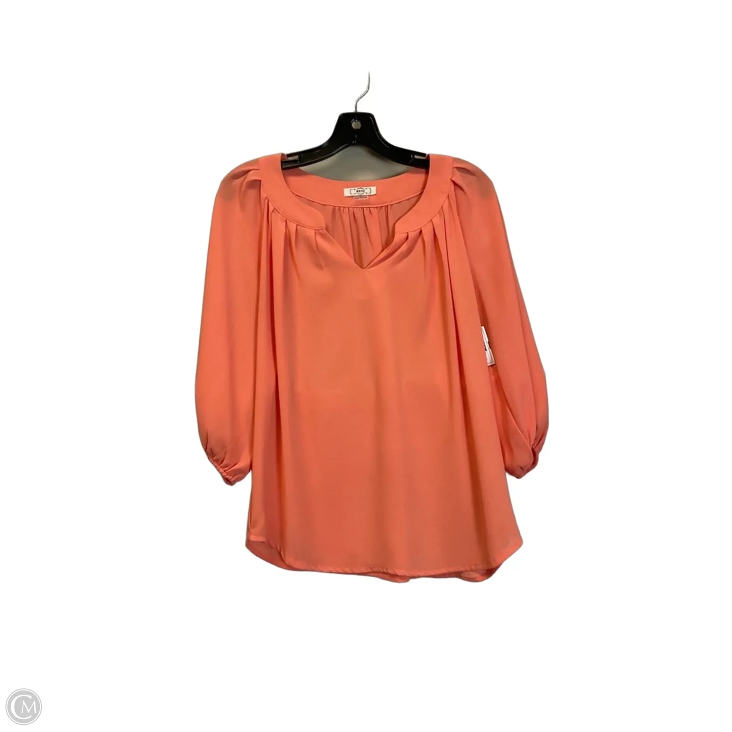 Top Long Sleeve Basic By Ezra In Pink, Size: M