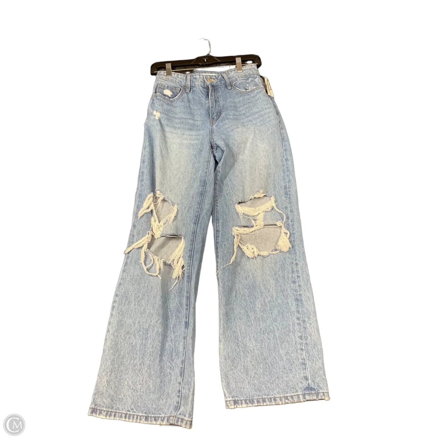 Jeans Wide Leg By Vervet In Blue Denim, Size: 2