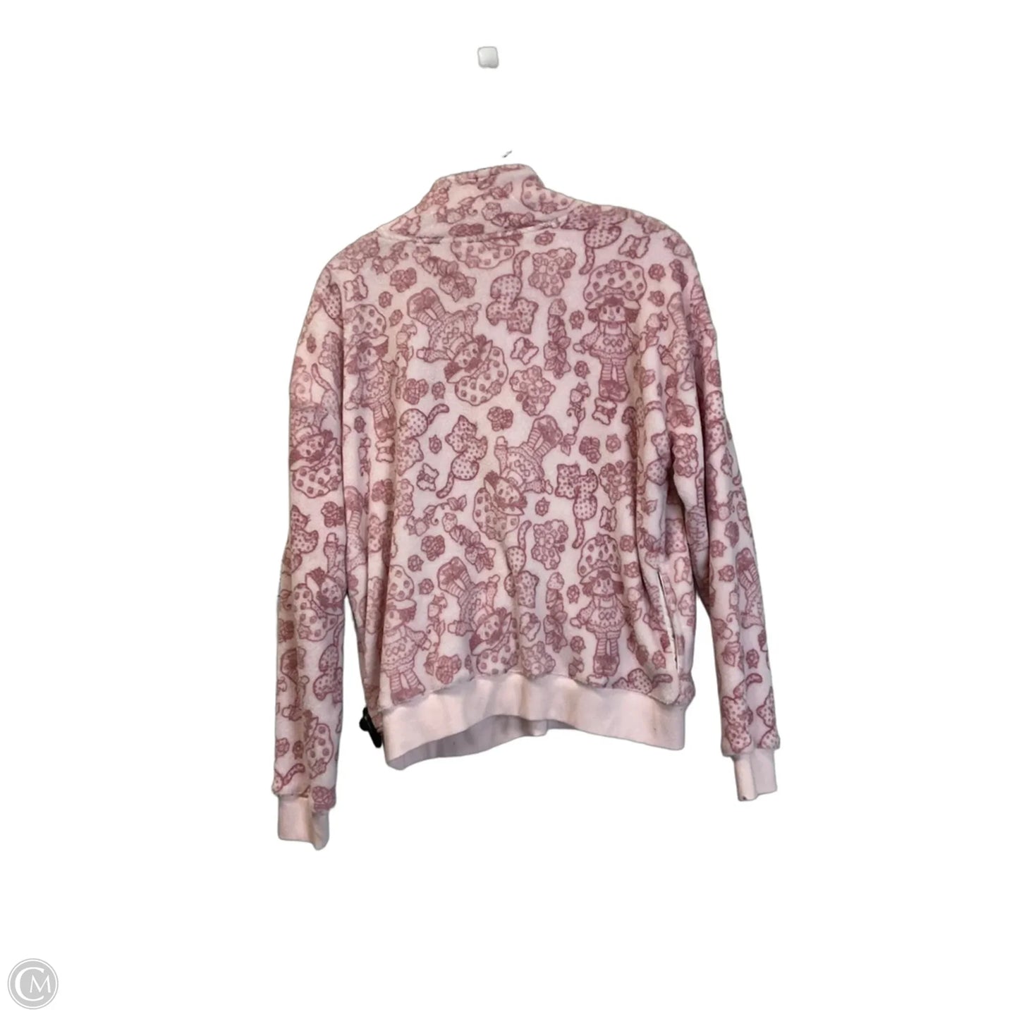 Jacket Faux Fur & Sherpa By Clothes Mentor In Pink, Size: M