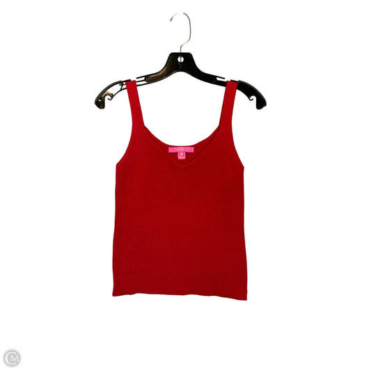 Top Sleeveless Designer By Lilly Pulitzer In Red, Size: Xs