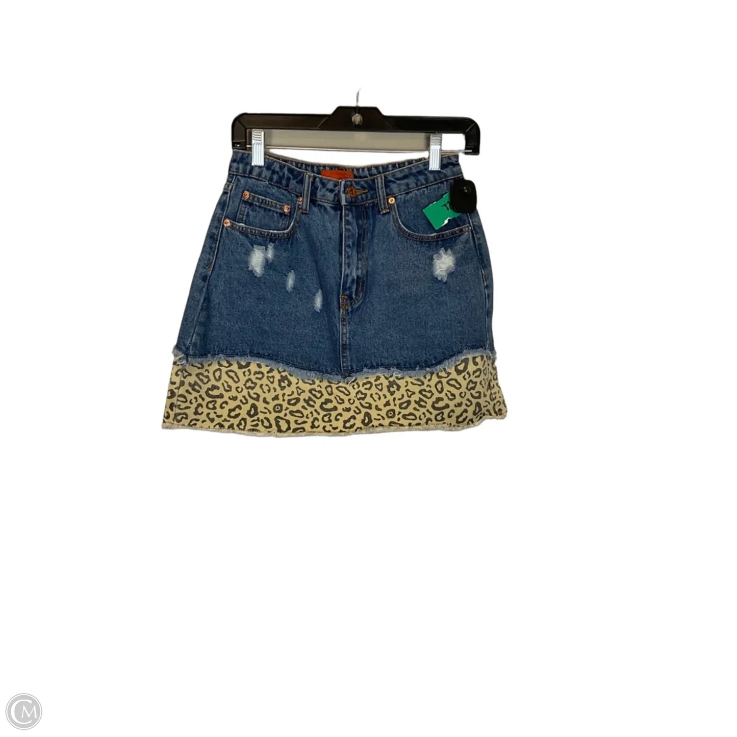 Skirt Mini & Short By Clothes Mentor In Blue Denim, Size: 8