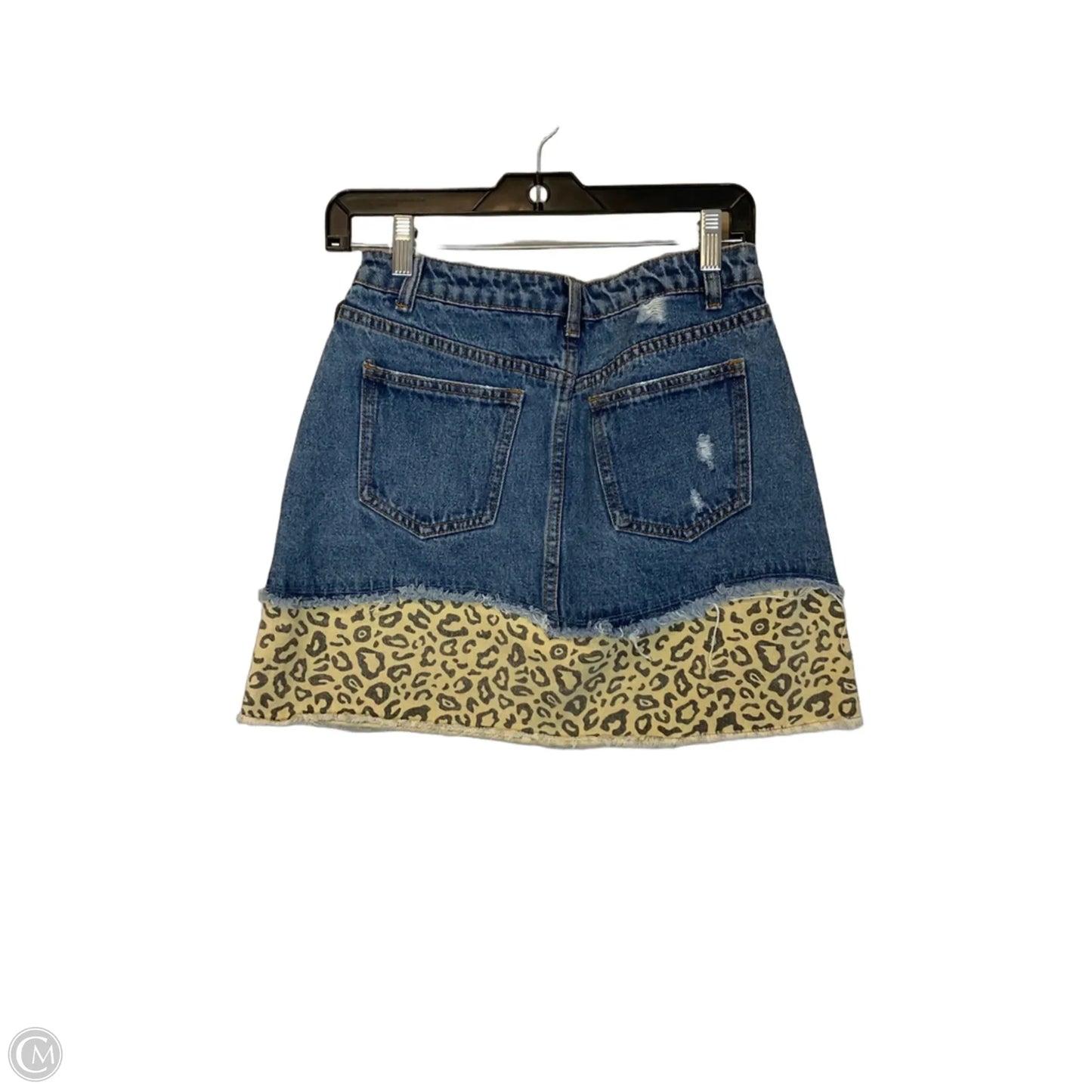 Skirt Mini & Short By Clothes Mentor In Blue Denim, Size: 8