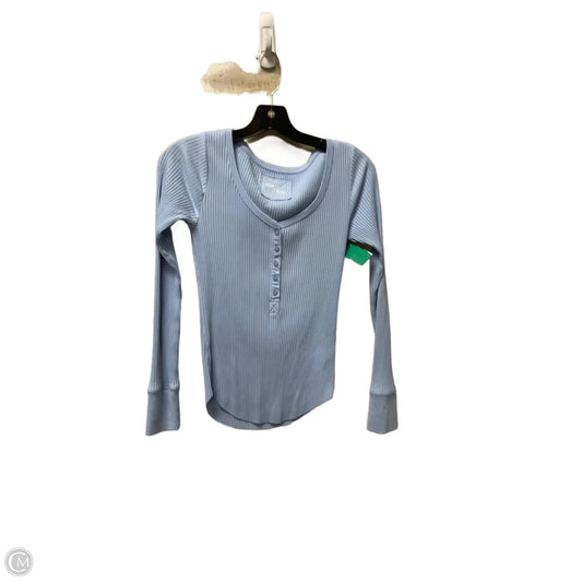 Top Long Sleeve Basic By Aerie In Blue, Size: S
