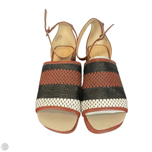 Shoes Heels Kitten By Nine West In Brown, Size: 8