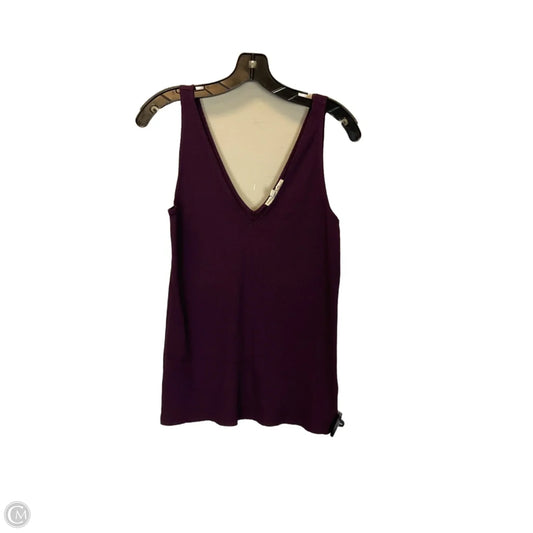Top Sleeveless Basic By Express In Purple, Size: L